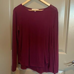 Loft long sleeve shirt, maroon (size S), rarely worn & great condition.